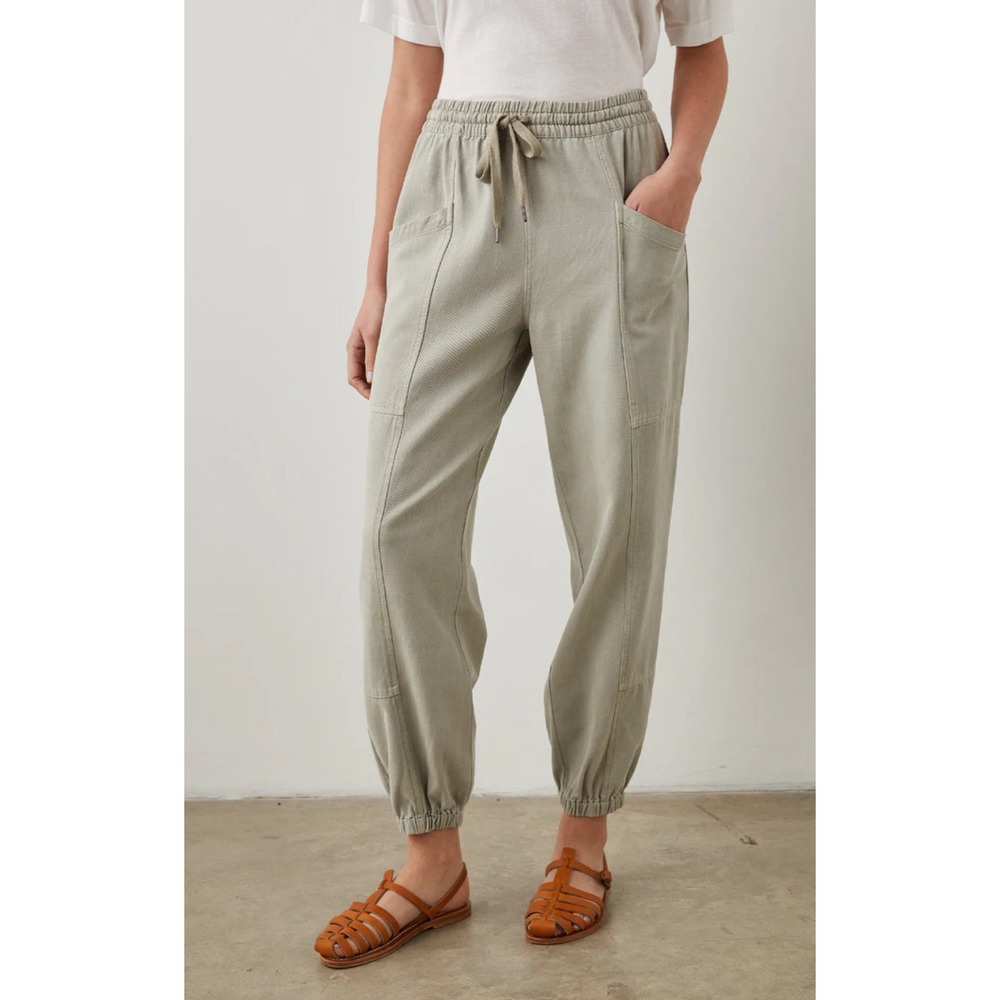 Rails Haven Womens S Faded Olive‎ Utility Jogger Pants Drawstring Waist Pockets